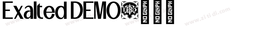 Exalted DEMO字体转换 Exalted DEMO字体转换